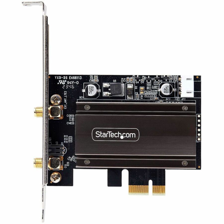 StarTech.com Wi-Fi 6E PCIe Network Card, Bluetooth 5.3, Magnetic Antenna Base, Tri-Band 802.11ax, AX5400 WiFi NIC, Windows/Linux StarTech.com Wi-Fi 6E PCIe Network Card, Bluetooth 5.3, Magnetic Antenna Base, Tri-Band 802.11ax, AX5400 WiFi NIC, Windows/Linux